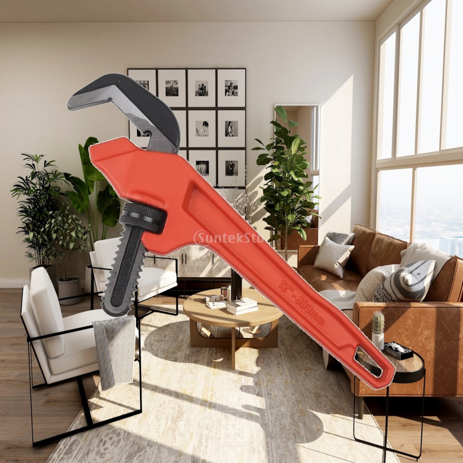 Tools Workshops - Sechskant-Rohrschlüssel, verstellbarer Schraubenschlüssel mit gezahnter Kiefer,