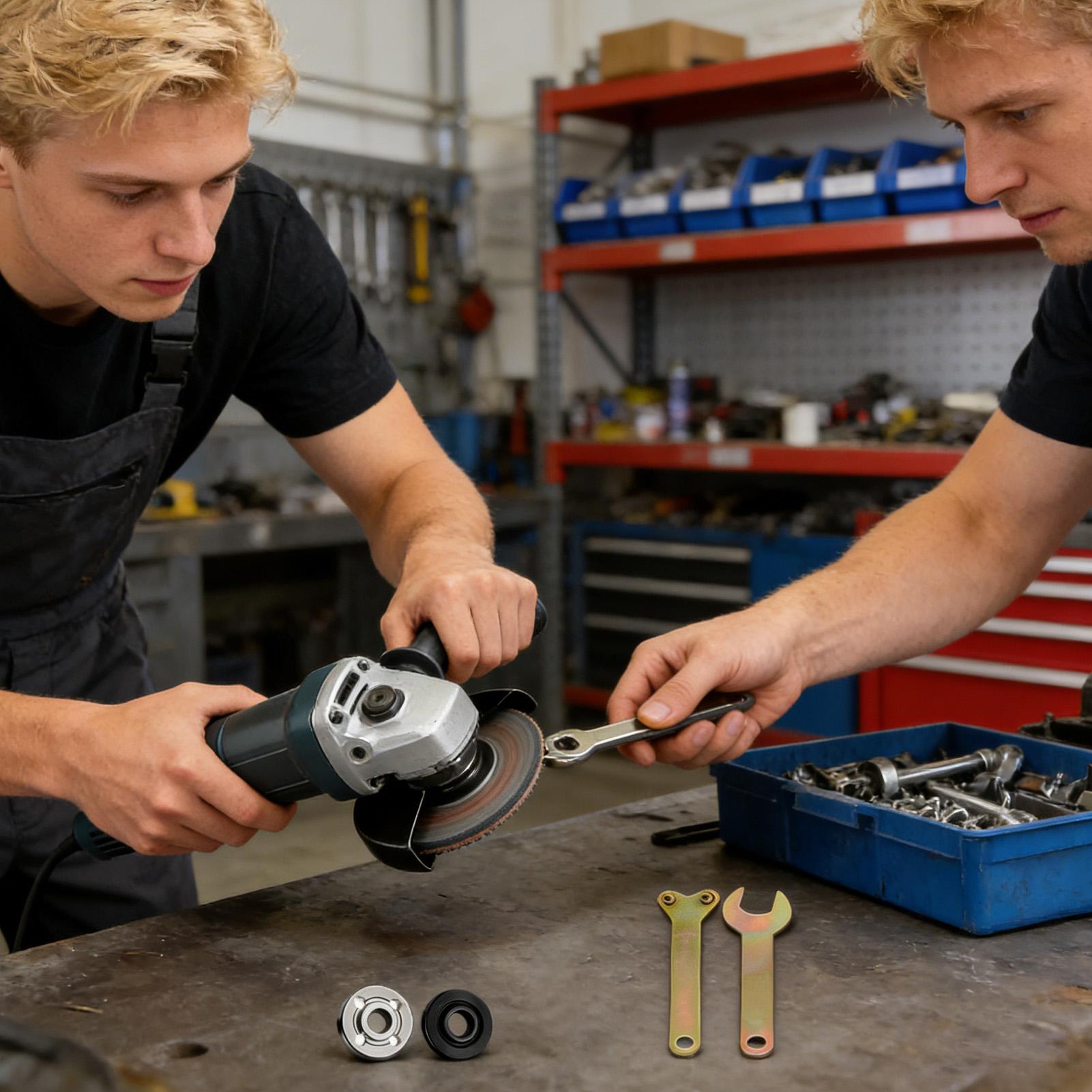 Workshop Electric Tools - Winkelschleifer-Mutter, elektrischer Bohrschrauber, Schraubenschlüssel-Set, Ersatzteile für