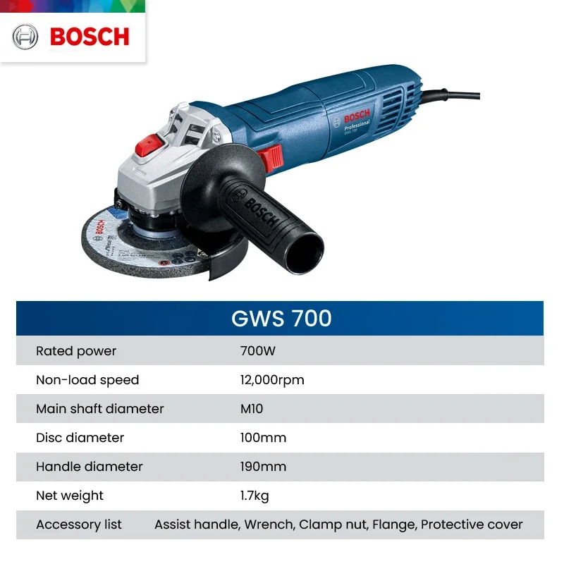 Bosch GWS 700 Winkelschleifer, – Hand Tools Mechanical Workshop Bewertung und Preis