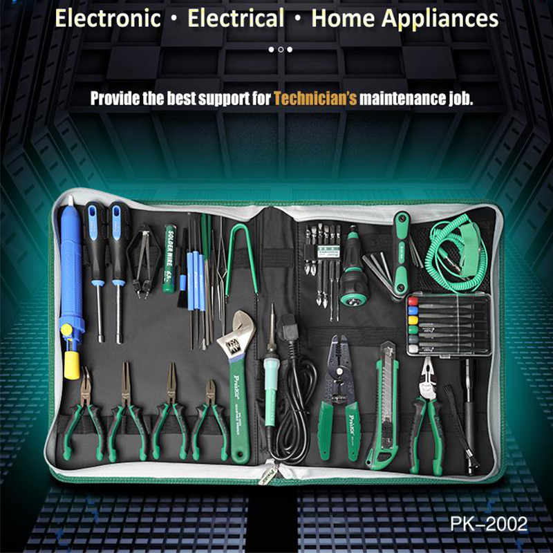 52-teiliges Pro'sKit PK-2002H  – Tools For Electronic Workshop Bewertung und Preis