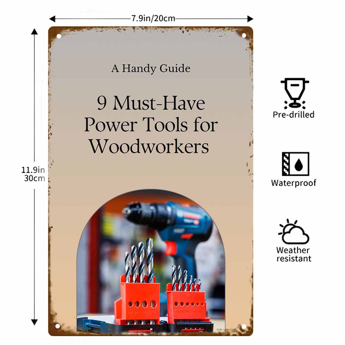 2D FLAT 1 Stück Vintage-Wandpo – Tools For Woodworking Workshop Bewertung und Preis